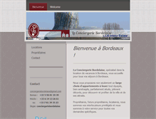 Tablet Screenshot of conciergeriebordelaise.com